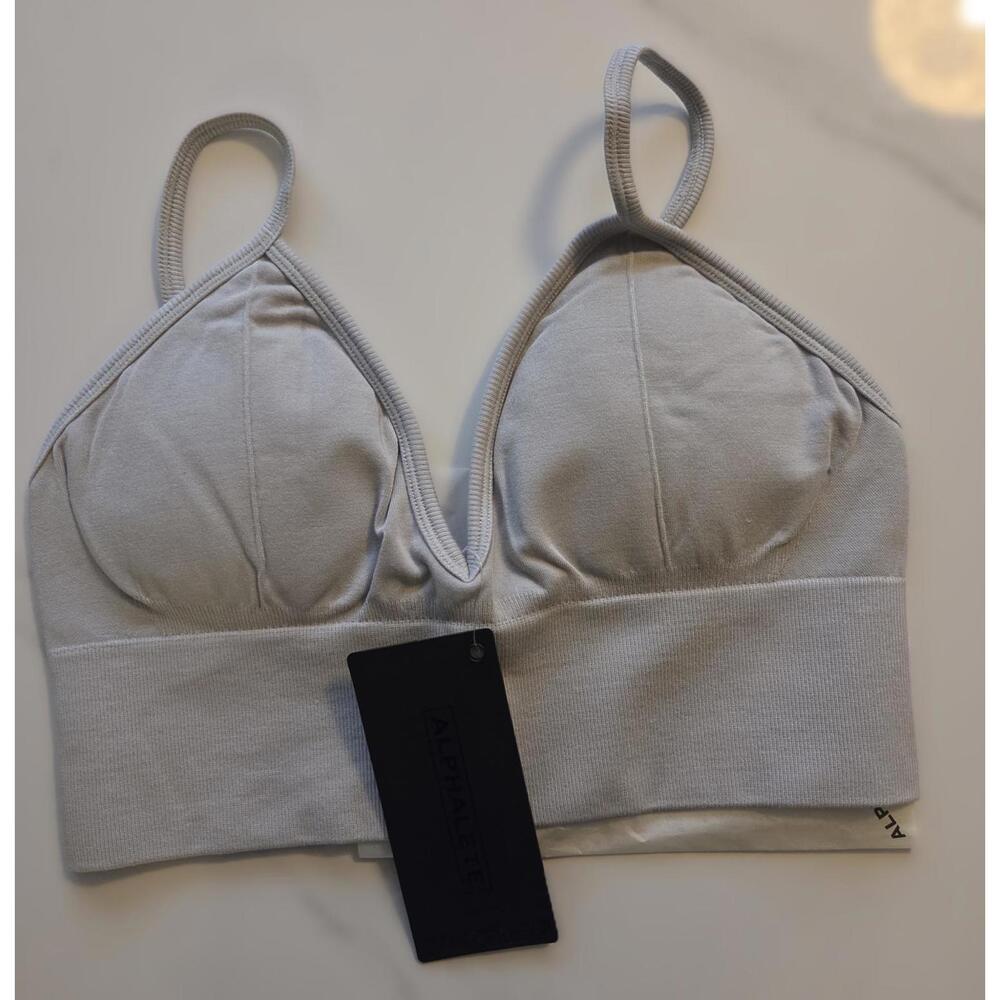 Alphalete Seamless Ribbed Bra - Small - Picture 2 of 4